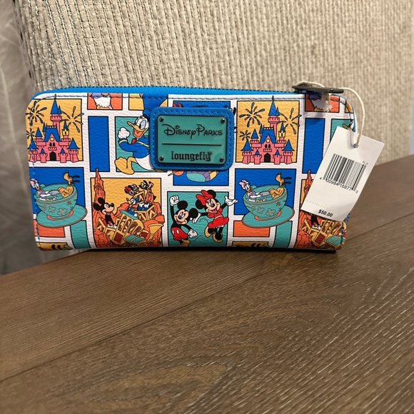 Loungefly Handbags - NWT Loungefly Disney Parks Play in the Park Wallet Mickey Minnie Donald Goofy